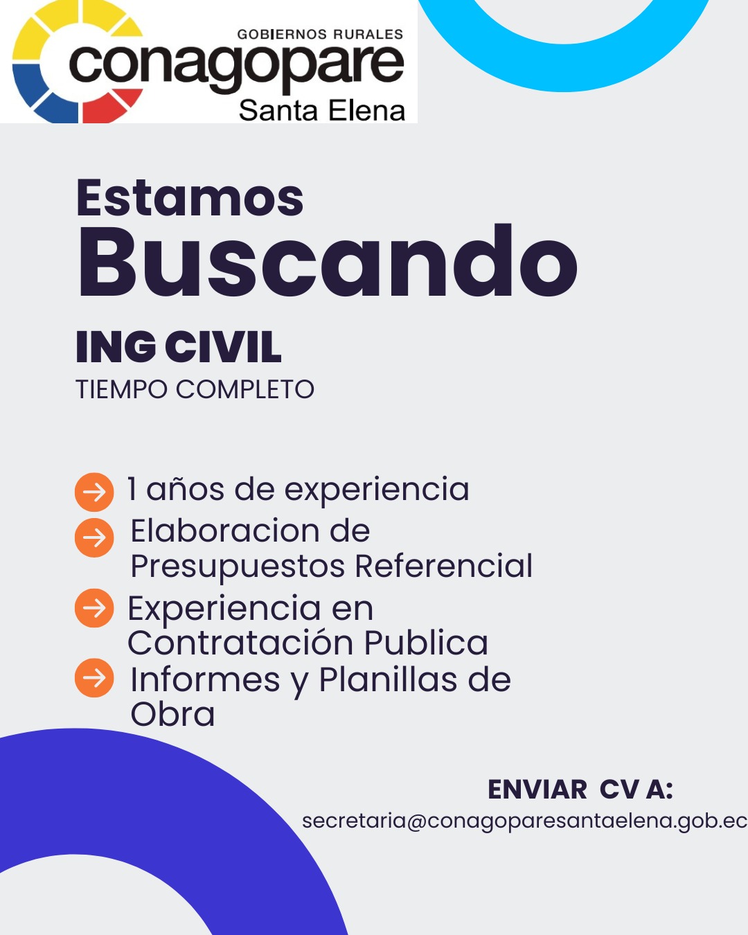 CONVOCATORIA - ING CIVIL